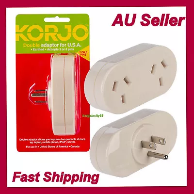 $27.99 • Buy New Travel Adapter Adaptor Power Socket To Plug Australia AU NZ To USA Canada