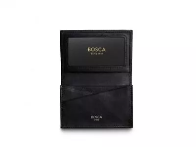 Bosca Model 449-100 Nappa Vitello Full Gusset 2 PKT Card Case • $79.99