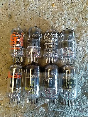 2483 Lot Of 8 FENDER GT MESA MARSHALL 12AX7 ECC83 VACUUM TUBES  • $42