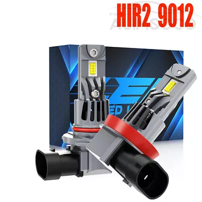 HIR2 9012 LED Headlight Bulbs High Low Beam Bright For GMC Sierra 1500 2014 2015 • $39.99