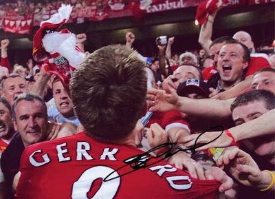 £70 • Buy STEVEN GERRARD SIGNED LIVERPOOL FC ISTANBUL 2005 12x8 PHOTOGRAPH 6