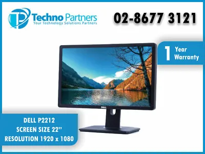 Dell P2212h 22  Widescreen Full HD 1920 X 1080 VGA DVI LCD B GRADE Monitor • $39