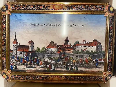 2020 E. Otto Schmidt Lebkuchen Cookie Tin Can Plaque Nuremberg Imperial Castle • $25