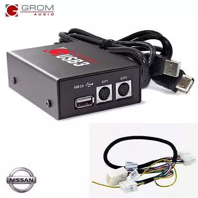 GROM Audio USB3 IPhone Android USB Car Kit For NISSAN QASHQAI XTRAIL PRIMERA • £143.99