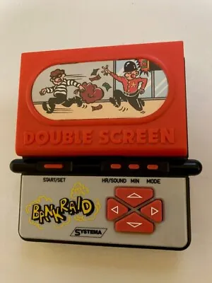 Vintage Systema Bank Raid Double Screen Electronic Handheld Game - No Sound • £12.99