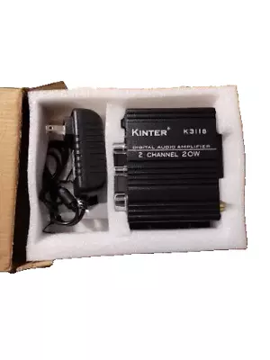 Kinter K3118 Hi-Fi 2 Channel Digital Amplifier Open Box New • $19.99