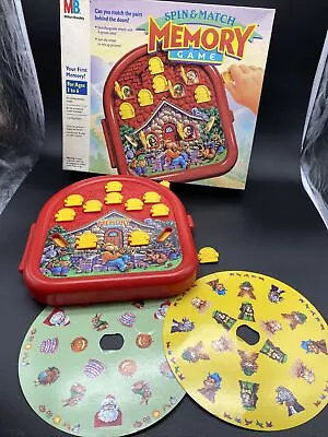 Vintage Fairycore Cottage Game Spin & Match Memory No Instructions 1990 • $12.79