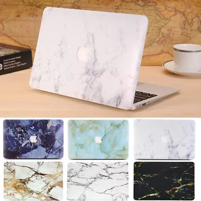 Matte Marble Hard Case Cover Shell For Macbook Air 13  A1466 / A2337 A2179 A1932 • $24.95