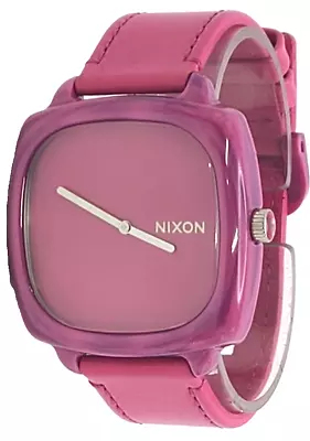 Nixon A167645 Women's  Dial  Marbled Pink Leather Band Watch • $49.95