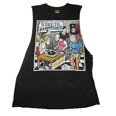 A Day To Remember Singlet Large Black ADTR  2014 Band Metal Merch Punk Graphic  • $13.17