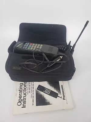 VTG 1980s Panasonic EB-1118 Mobile Bag Phone Manual Eb-2501 Brick Untested A2 • $49.73