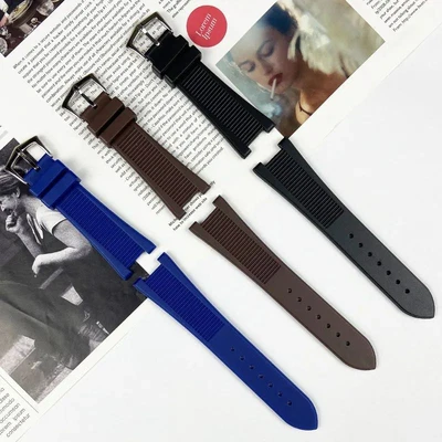 £40.79 • Buy Rubber Silicone Watch Straps Fit For PATEK PHILIPPE Nautilus Watch Bracelets