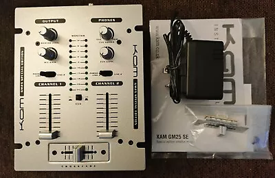 Kam Gm25 Special Edition Dj Mixer With Psu & New Spare Crossfader. Hardly Used • £49.99