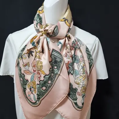 RARE VINTAGE HERMES Silk Scarf  Copeaux  Carre 90 By Caty Latham • $222.60