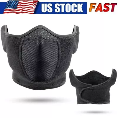 Winter Half Face Mask Windproof Thermal Balaclava Ski Mask For Outdoor Sports US • $8.18