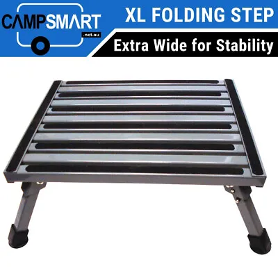 Aluminium Folding Caravan Step Large & Portable With Non Slip Surface • $84.95