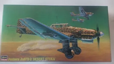 Hasegawa 1/48 Junkers Ju87B-2 Desert Stuka JT16 Aircraft Plastic Model Kit • $50.45