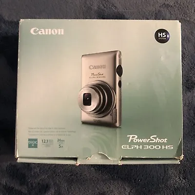 Red Canon PowerShot ELPH 300 HS W/ Box And Accessories • $249.99