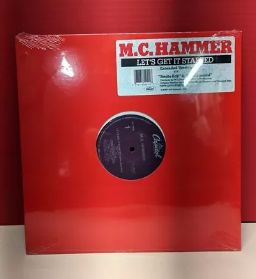 Sealed 12  Single M.C. Hammer Let's Get It Started 1988 Capitol V-15411 • $45