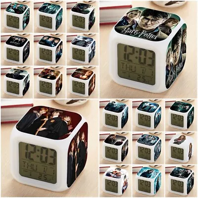 $11.99 • Buy Harry Potter Alarm Clock LED Digital Color Changing Night Light Cube Clock Gift