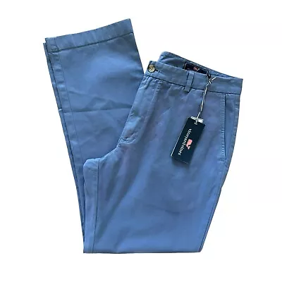 NWT Men’s Vineyard Vines Summer Evening Blue Slim Fit Breaker Pants 34x30 • $29