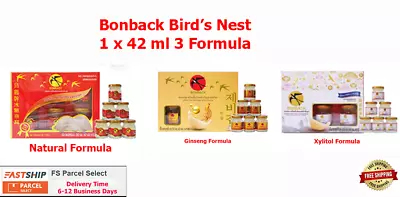1x42ml Authentic Bonback Bird's Nest Natural Drinks No Sugar Sterilized Healthy • $78.31