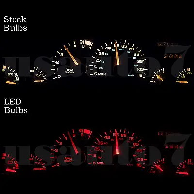 Dash Instrument Cluster Gauge RED LED LIGHTS KIT Fits 93-96 Chevy Camaro 4th Gen • $12.99