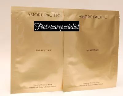 NIB AMORE PACIFIC TIME RESPONSE INTENSIVE RENEWAL MASK 0.6oz X 3pcs Exp 2026 • $56.99