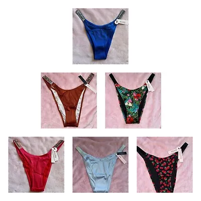 VS Victorias Secret Swim SHINE STRAP Bikini Bottom S M L XL Choose Color New!! • $29.50