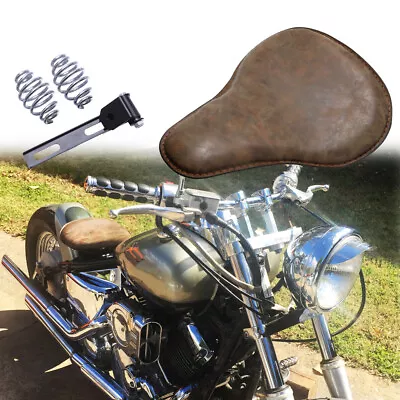 Bobber Chopper Motorcycle Solo Seat Leather For Yamaha VStar Virago XVS 1100 650 • $62.69