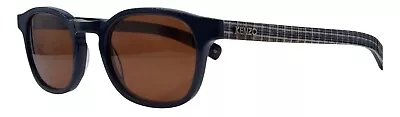 Vintage Kenzo K24138 Blue Oval Sunglasses France W/ NEW LENSES! • $103.50