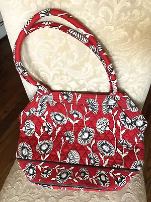 Vera Bradley Deco Daisy Angle Tote Quilted Floral Bag Retired  2011 Release • $31.99