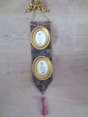 £12.99 • Buy Unused Paisley Fabric Bell Pull With Gold Bow &2 Gold Photo Frames Art Marketing