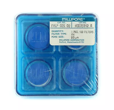 Millipore Vintage .5 Microgram Filters Package Of 100 FHLP02500 SEALED • $100