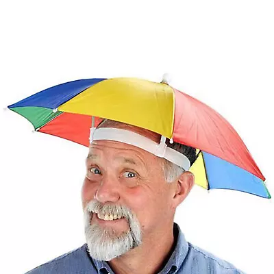 $12.11 • Buy Umbrella Hat  Outdoor Sun Shade Hat Fishing Cap Foldable Camping Rain Umbrella