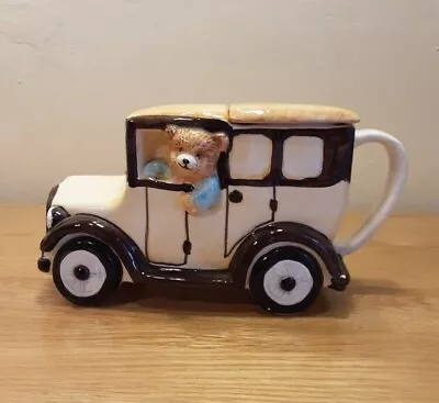 Vintage Novelty Teapot - VINTAGE MOTOR CAR Teddy Bear Driver • £8.50