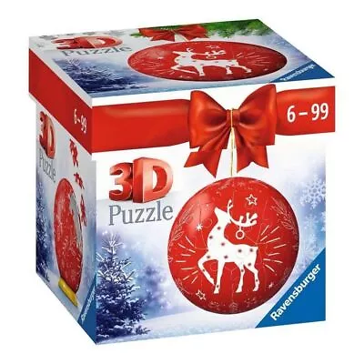 New Ravensburger 3D Puzzle - Christmas Ball Reindeer • $27.17