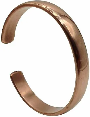 Copper Plain Bracelet Arthritis Pain Relief Cuff Healing Therapy Kada/ Bracelet • $45.98