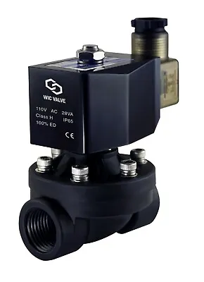 $39.99 • Buy 3/4 Inch PA66 Plastic General Purpose Electric Solenoid Process Valve NC 110V AC