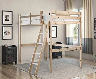 £260.92 • Buy Celeste High Sleeper Loft Bunk Bed 4ft Double Heavy Duty Solid Pine Bed Frame
