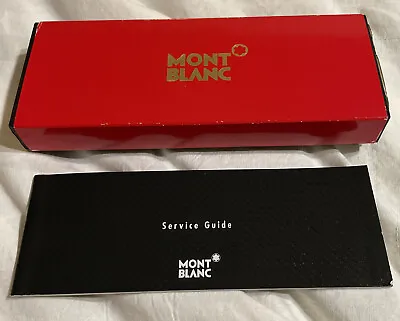 MONTBLANC  NOBLESSE Oblige Black Gift Set Box Only With Service Guide Vintage • $29.95