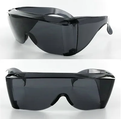 Extra Large Fit COVER Over Most Rx Glasses Sunglasses Safety Drive Put Dark Lens • $11.99