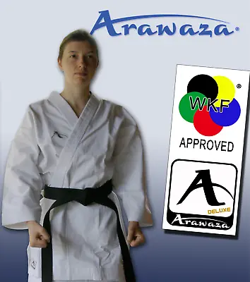 Arawaza KATA DELUXE Karate Suit Gi MARTIAL ARTS 12oz WKF APPROVED - Adult Sizes • £106.95