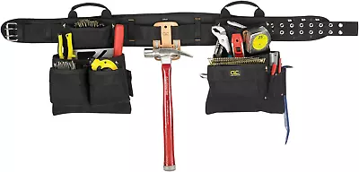 CLC Custom Leathercraft 5608 4 Piece Carpenters Combo Tool Belt Double-Tongue • $95.05