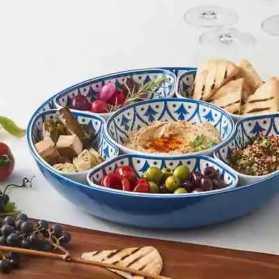 7-piece Melamine Lazy Susan With Cover Blue • $35.14