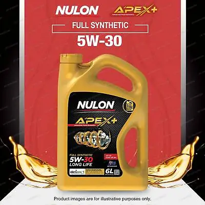 Nulon Full SYN APEX+ 5W-30 Long Life Engine Oil SYN5W30-SIX Upgrade APX5W30D1-6 • $65.51