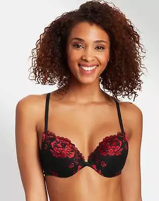 Maidenform Love The Lift Bra Push Up & In Lace Demi Coverage Women's Underwire • $22.99