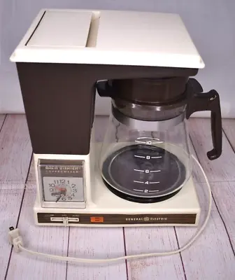 General Electric GE 10 Cup Brew Starter Coffee Maker Auto Drip Vintage WORKING • $59.99