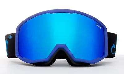 Men's Blue Large Ski Snowboarding Goggles Anti Fog Triple Layered Foam Dual Lens • $29.99