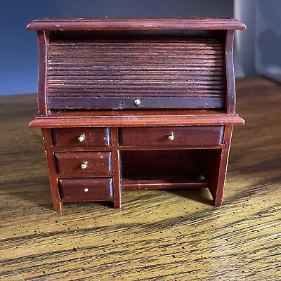 Vintage Wooden Dollhouse Secretary Escritoire Desk • $12